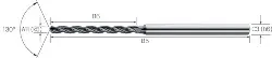 2.CD.050050.A Kleinstbohrer VHM DLC 5xd ALU CD 0,50mm MIKRON