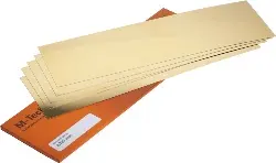 Produktfoto 1 von VF 003080 M-Tech F Metallzuschnitte Messing, 5 Zuschnitte 150X500X0,800 mm