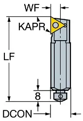 Produktfoto 1 von L14101211 SANDVIK T-MAX U-Einbauhalter