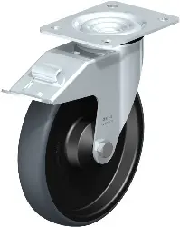 Produktfoto 1 von LE-TPA 200KD-FI-ELS BLICKLE Stahlblech-Lenkrolle mit Anschraubplatte