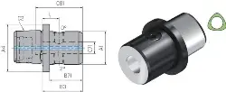 C5-W-391.22-16041 Weldon/Whistle-Notch-Adapter ISO26623-1 PSC 50x16 WTO