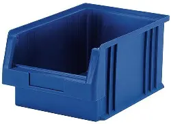 018500222 Kunststoff-Sichtlagerkästen blau