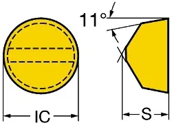 RPGX090700E7014 T-Max® Schneidplatte zum Drehen