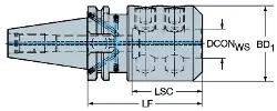 Produktfoto 1 von 392540234040115 SANDVIK Adapter für Planfräser