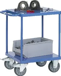 Produktfoto 1 von 2496B Tischwagen 500 kg Stahlplattform, LxB=600x600 mm