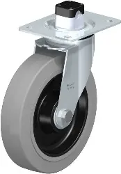 Produktfoto 1 von LE-POEV 200XK-CS11-SG BLICKLE Stahlblech-Lenkrolle mit Anschraubplatte