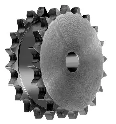 Produktfoto 1 von 12841700 Doppel-Kettenrad ZRE f. 2 Einfach-Rollenketten DIN8187 16B-1