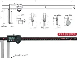 Produktfoto 1 von 4112722 Dig.Universal-Messsch. 18 EWR- 300 mm, mit Datenausgang MAHR
