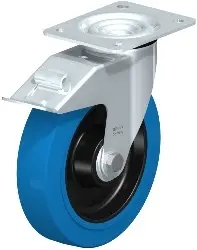 LE-POEV 200XK-FI-SB BLICKLE Stahlblech-Lenkrolle mit Anschraubplatte