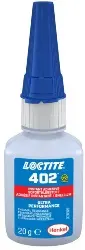 Produktfoto 1 von 2714621 LOCTITE 402, Sofortklebstoff, Cyanacrylat, 1K, farblos/ transparent, 20G Flasche