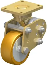 BPFE-ALTH 101K-FA BLICKLE Schwerlast-Bockrolle mit Polyurethan-Drehfedern