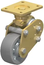 Produktfoto 1 von BPFE-ALTH 127K-AS BLICKLE Schwerlast-Bockrolle mit Polyurethan-Drehfedern