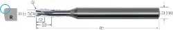 Produktfoto 1 von 2.CMC30.C2Z2.200.1 CrazyMill Cool-C VHM RIP ER 5,0xd,UNI, IK, Z2, 2,00/R=0,10