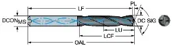 Produktfoto 1 von 86110900027A1GPGC34 SANDVIK CoroDrill 861 VHM Pilotbohrer SIG 150