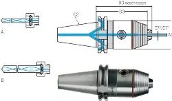 Produktfoto 1 von 30335976 Präzisions-Kurzbohrfutter IK ISO 7388-1 AD/AF 40x2,5-16 WTE
