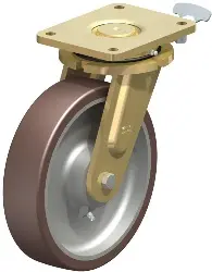Produktfoto 1 von LS-GB 250K-RI4 BLICKLE Stahlgeschweißte Schwerlast-Bockrolle mit Stahlfeder