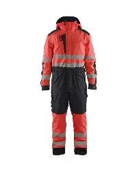 Produktfoto 1 von 672519775599 HighVis Winteroverall HighVis Rot/Schwarz XXXL