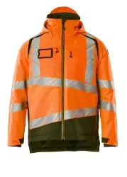 Produktfoto 1 von 19335-231-14335XL MASCOT Winterjacke, CLIMASCOT, High Vis orange/moosgrün, Gr.5XL
