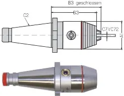 Produktfoto 1 von 30342426 Kurzbohrfutter DIN 2080 0,5-13,0 WTE