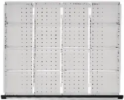 Produktfoto 1 von 902405 Schubl-Einteil-Set 1/4-Teilung für Fronthöhe 90 - 150 mm