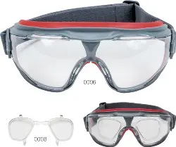 Produktfoto 1 von 7100074368 Vollsichtbrille GG501V, klar grau/rot - 3M -