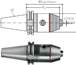 Produktfoto 1 von 30335954 Präzisions-Kurzbohrfutter ISO 7388-1 A 40x2,5-16 WTE