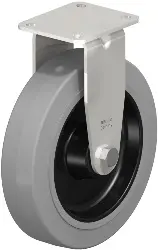 Produktfoto 1 von BX-POEV 200XR-1-SG BLICKLE Edelstahl-Bockrolle mit Anschraubplatte