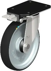 Produktfoto 1 von LEX-PATH 200KD-IS-ELS BLICKLE Edelstahl-Lenkrolle mit Anschraubplatte