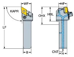 Produktfoto 1 von QSPDJNR164C SANDVIK T-Max P QS Schaftwerkzeug zum Drehen