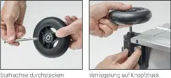 Produktfoto 1 von 41818 Rollen-Set Ø 125mm für K424XC - ZARGES -