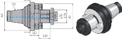 Produktfoto 1 von 320232022 Kombi-Dorn-Adapter Quick Flex Werksn./kurz, 32QF-22,00mm WTO
