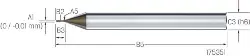 Produktfoto 1 von 2.CMT35.B1Z4.080.1 CrazyMill Hexalobe 3,5xd, HRSA, Z4, 0,80 MIKRON