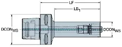Produktfoto 1 von C53910240065A SANDVIK COROMANT CAPTO-Zwischenhalter