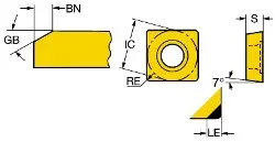 Produktfoto 1 von SCGW09T308S01530F7525 SANDVIK T-MAX Bornitrid Drehplatte