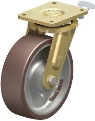 Produktfoto 1 von LS-GB 252K-RI4 BLICKLE Stahlgeschweißte Schwerlast-Bockrolle mit PU-Feder