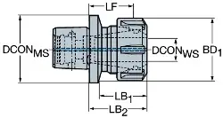 Produktfoto 1 von C53911420036 SANDVIK Coromant Capto auf ER Spannzangenfutter