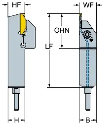 Produktfoto 1 von QSRF123E04308BHP SANDVIK COROCUT 1-2 Halter