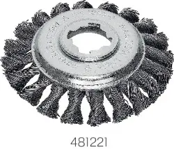 Produktfoto 1 von 472.25X Kegelbürste, Stahldraht gezopft, 0,50 mm, X-LOCK