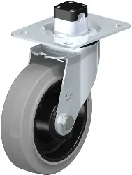 Produktfoto 1 von LE-POEV 160KD-CS11-SG BLICKLE Stahlblech-Lenkrolle mit Anschraubplatte