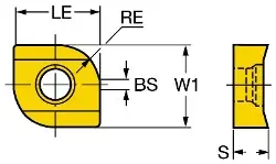 Produktfoto 1 von R331.1A-145030H-WL4340 SANDVIK CoroMill 331 Wendeschneidplatte zum Scheibenfräsen