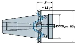 Produktfoto 1 von C8A39045550100 SANDVIK COROMANT CAPTO-Grundhalter