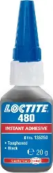 Produktfoto 1 von 195726 LOCTITE 480, Sofortklebstoff, schwarz, schlagzäh, langsam, 50G Flasche