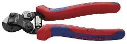Produktfoto 1 von 95 62 160 Drahtseilschere, brüniert mit Mehrkomp.hüllen -KNIPEX-