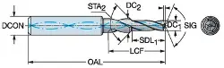 Produktfoto 1 von 86020430014A1GMX1BM CoroDrill® 860 Stufen- und Fasbohrer aus Vollhartmetall