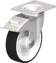 Produktfoto 1 von LEX-POTH 160G-FI BLICKLE Edelstahl-Lenkrolle mit Anschraubplatte
