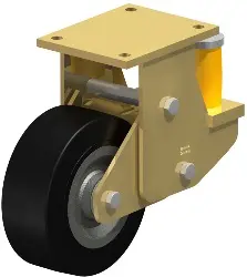 Produktfoto 1 von BSFE-SE 202K BLICKLE Stahlgeschweißte Schwerlast-Bockrolle mit PU-Feder