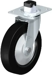 Produktfoto 1 von LE-POEV 200XK-CS11-FA BLICKLE Stahlblech-Lenkrolle mit Anschraubplatte