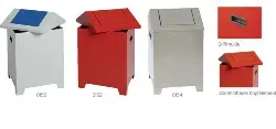 Produktfoto 1 von 5101003 / 9900014458 Putzwollbehälter, 73 L rot/rot, 680x400x400 mm
