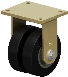 Produktfoto 1 von BSD-SE 160K-35 BLICKLE Stahlgeschweißte Schwerlast-Doppel-Bockrolle