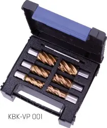Produktfoto 1 von KBK-VP 002 Kernbohrer-Set KBK-VP, HSS Ø 13/14/17/18/21/22 mm - BDS -